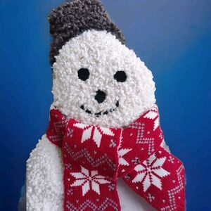 Pottery Barn Cozy Teddy Archie The Snowman Stocking NWT